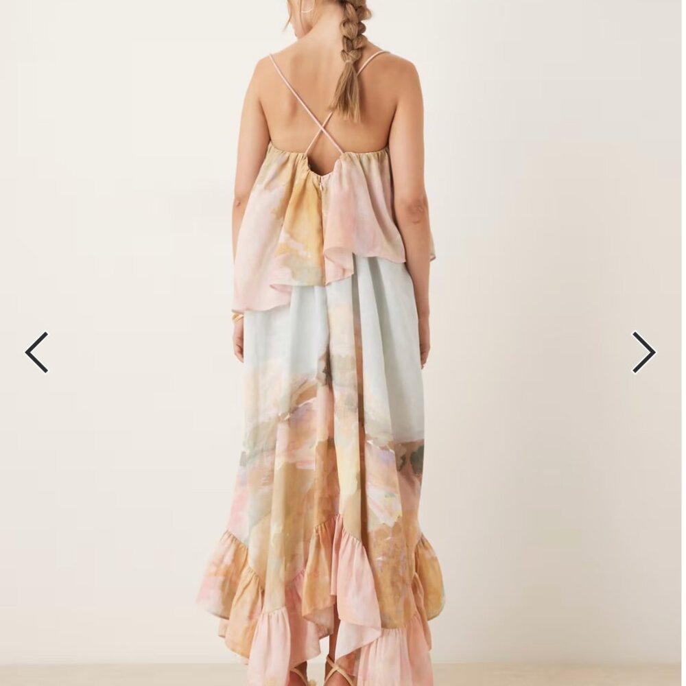 ASOS DESIGN sweetheart double layer volume maxi dress - NWT - Picture 3 of 4